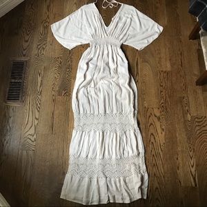 Lovestitch Ivory/Cream Boho Maxi Dress M/L